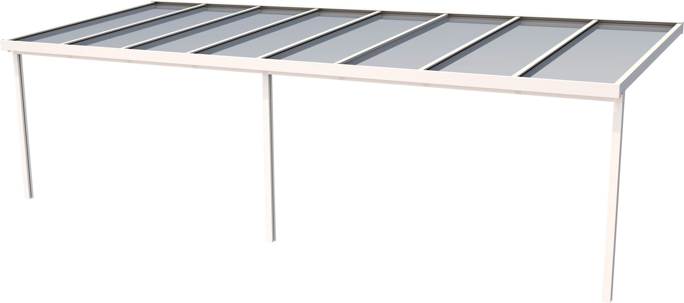 GUTTA Terrassendach Premium, BxT: 812,5x306 cm, Bedachung Dachplatten, BxT: 813x306 cm, Dach Sicherheitsglas klar