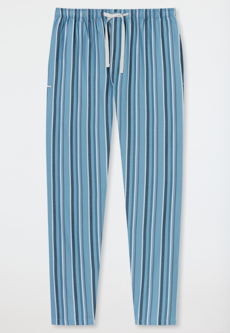 Loungehose lang Webware Organic Cotton Streifen mehrfarbig - Mix+Relax