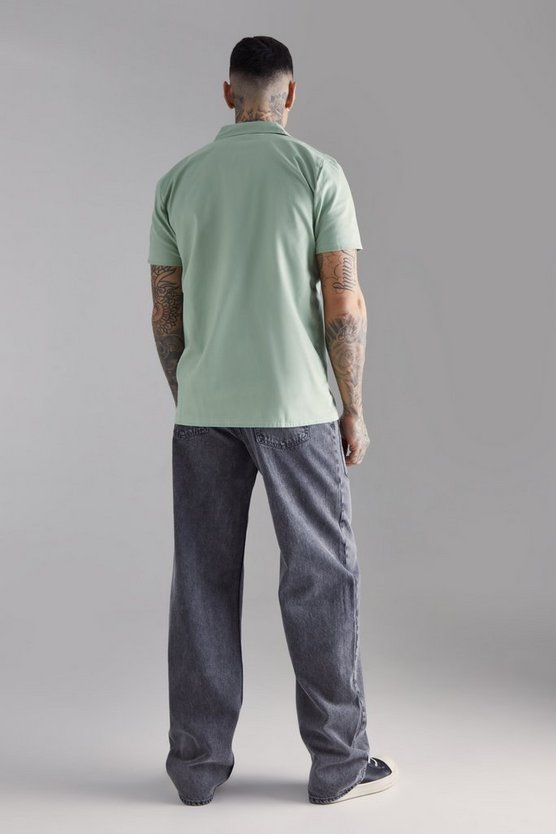 Tall lockere Jeans mit Acid-Waschung