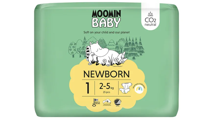 MOOMIN Baby Windel Newborn Größe 1