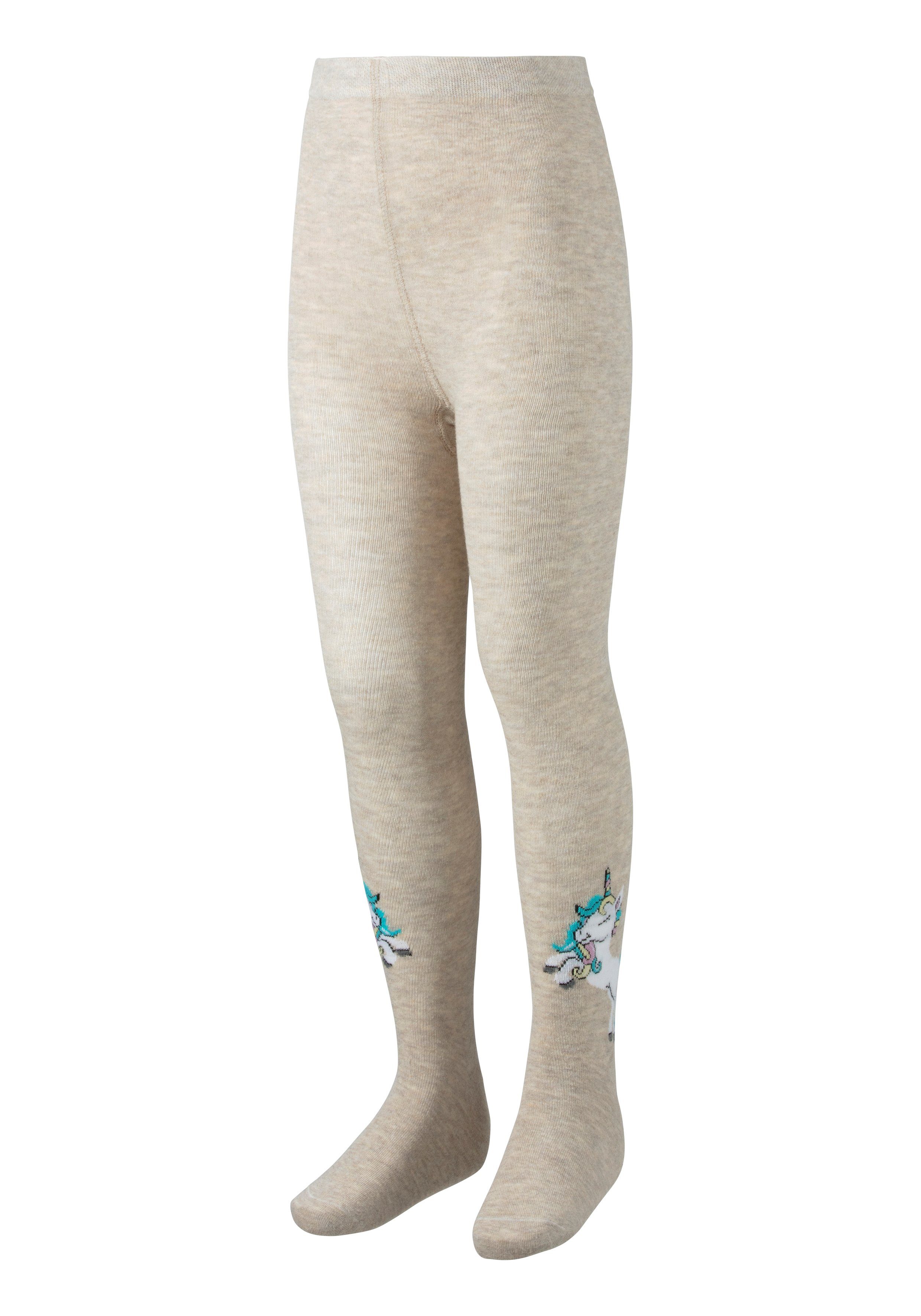 H.I.S Strickstrumpfhose (Packung 3 St) mit Einhorn Motiven