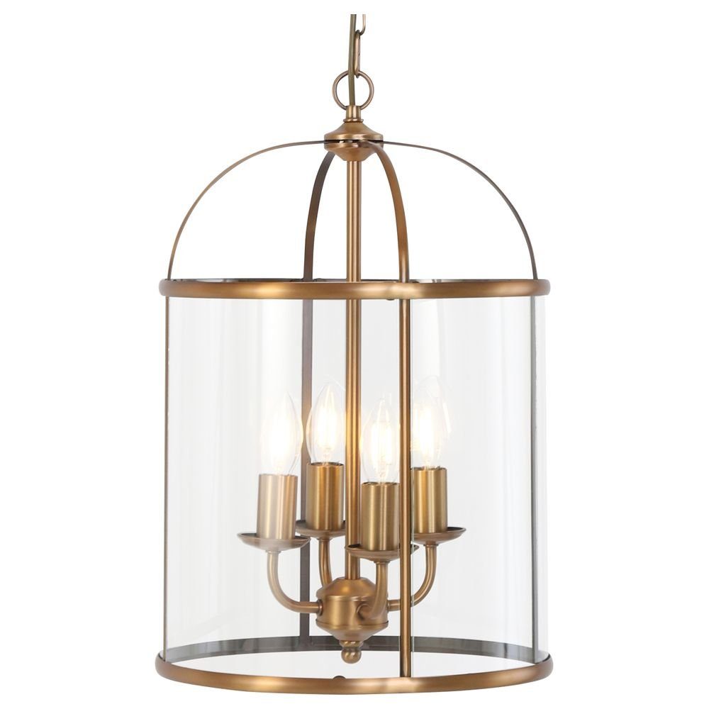 click-licht Hängeleuchte Pendelleuchte Pimpernel in Bronze und Transparent E14 4-flammig, keine Angabe, Leuchtmittel enthalten: Nein, warmweiss, Hängeleuchte, Pendellampe, Pendelleuchte