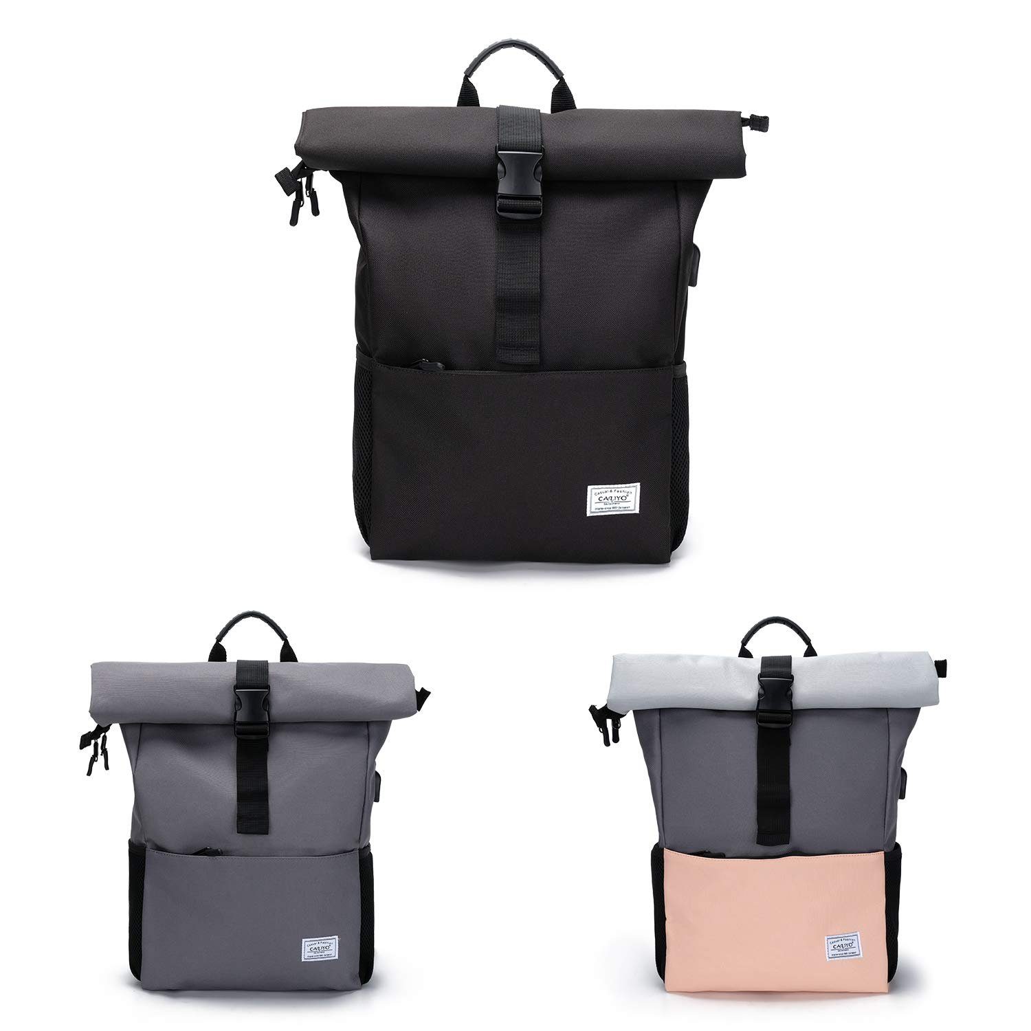 TAN.TOMI Laptoprucksack Rucksack Schulruck Sportrucksack Damen Herren groß mit vielen Fächer, mit Laptopfach bis 15,6 zoll und separatem iPadfach
