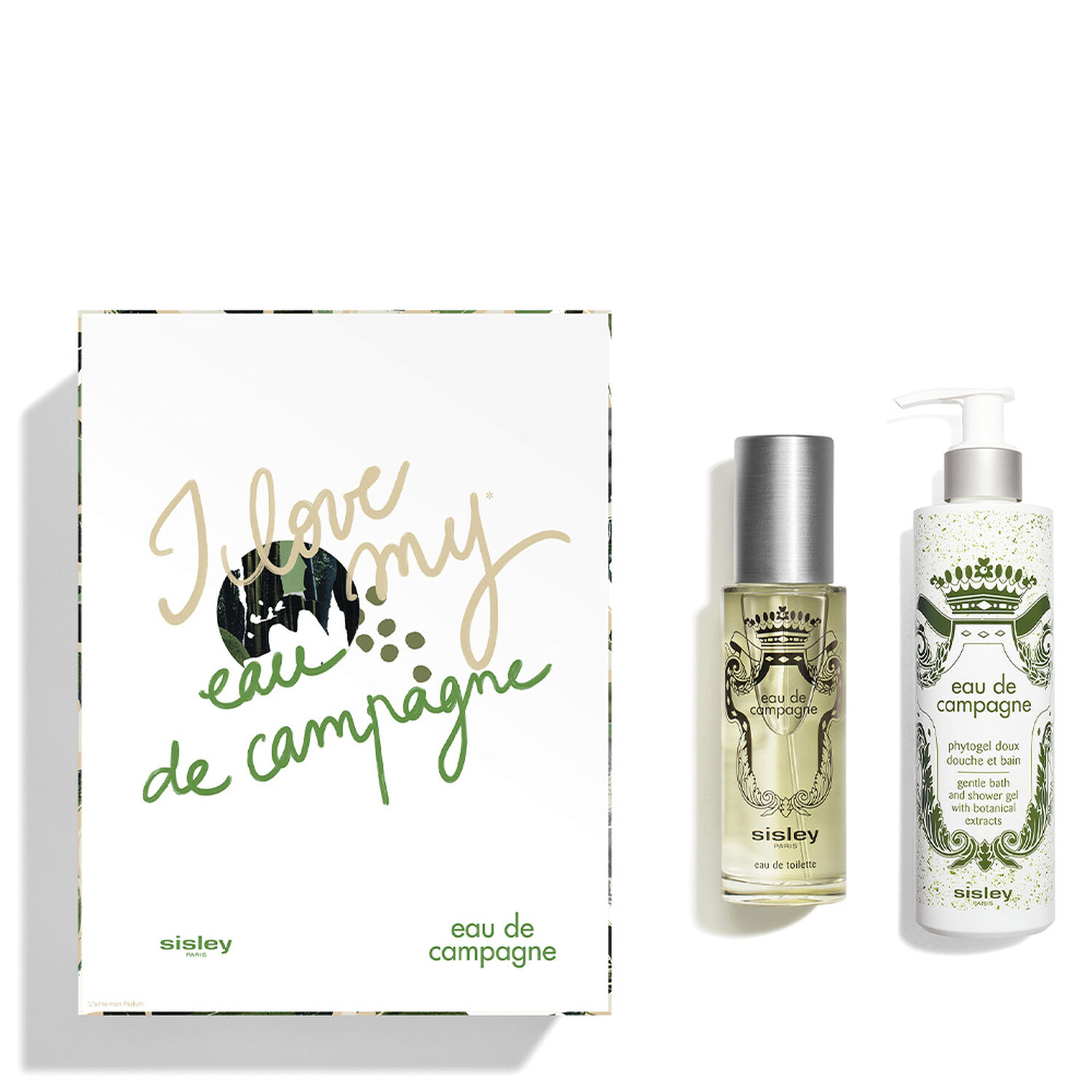 Sisley EAU DE CAMPAGNE Coffret Eau de toilette 100 ml et Phytogel Doux Douche et Bain 250 ml