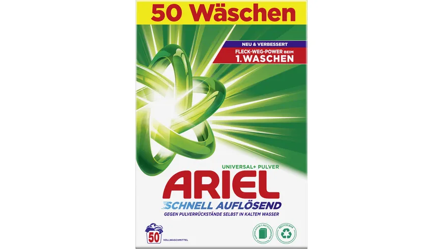 Ariel Universal+ Pulver Vollwaschmittel 3 kg
