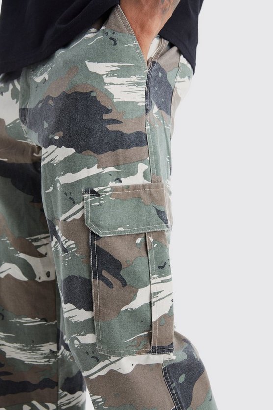 Tall lockere Camouflage Cargo-Hose