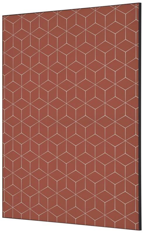 SHOWDOWN Textile Wanddekoration Hexagon Mehrfarbig Aluminium