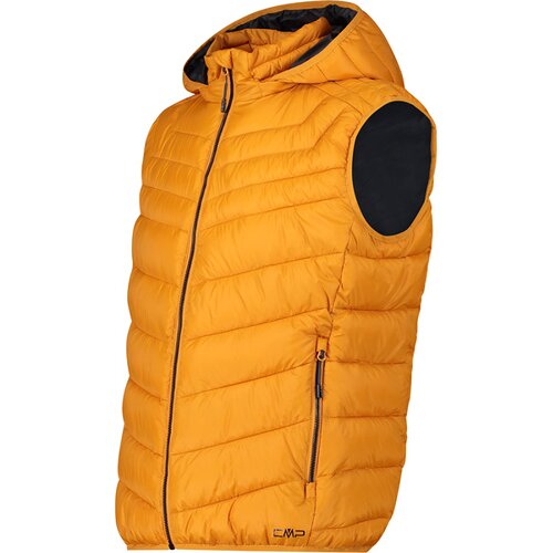 HERREN WESTE MAN VEST SNAPS HOOD