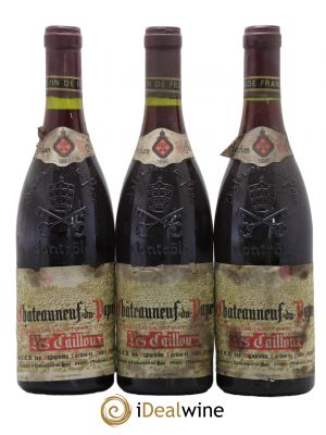 Châteauneuf-du-Pape Les Cailloux André Brunel  1986 - Lot de 3 Bouteilles