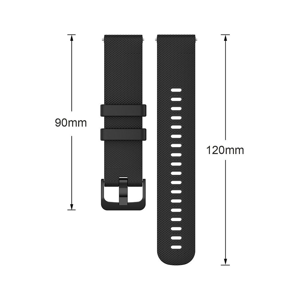 Sunicol Uhrenarmband 18/20/22mm Smartwatch-Armband, Silikon, Ersatzarmband, Universal, 6 Uhrenarmband Farben