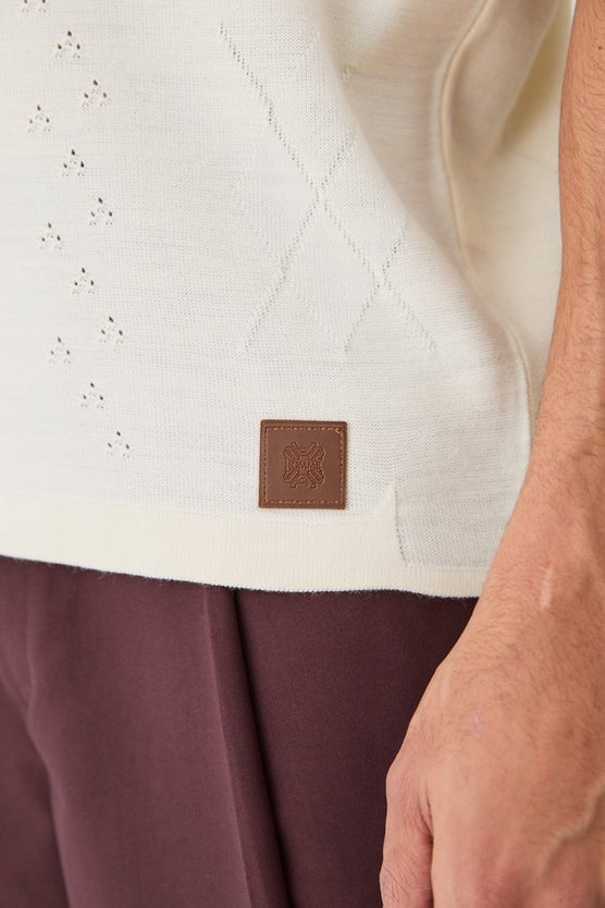 Lockerer Zopfmuster-Pullover
