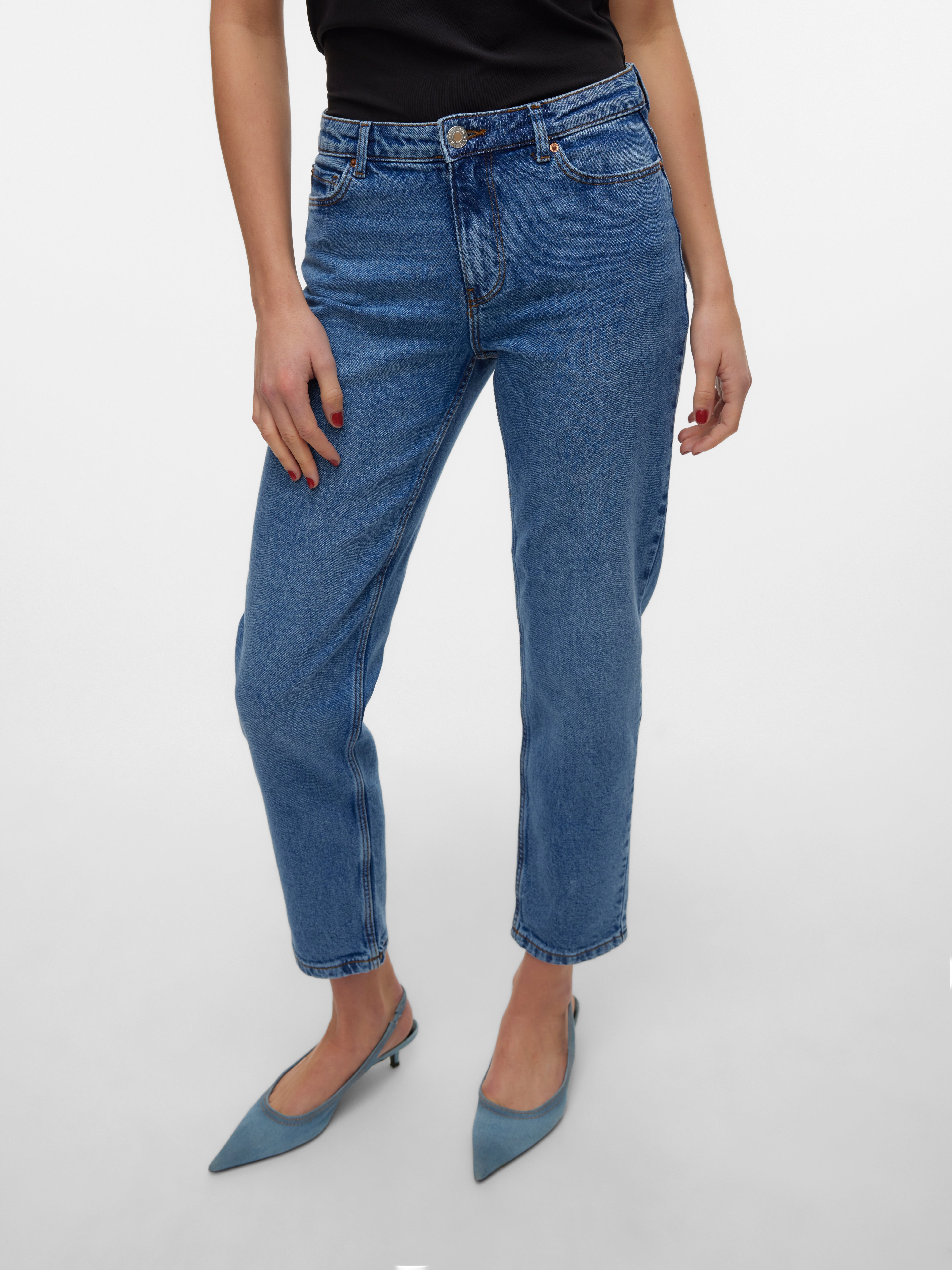 VMKYLA Mid Rise Gerade geschnitten Jeans