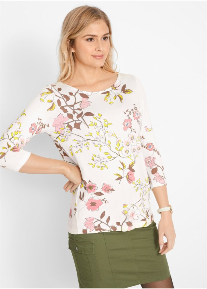 Shirt mit Blumendruck