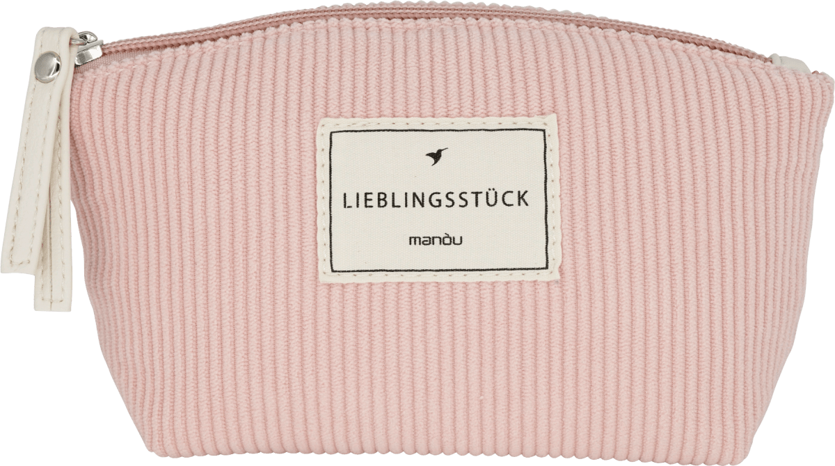 Kosmetiktasche rose Kord Lieblingsstück, 1 St