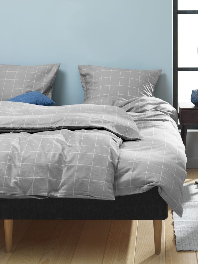 THERESA plus THERESA roupa de cama de flanela 140x200 cinza