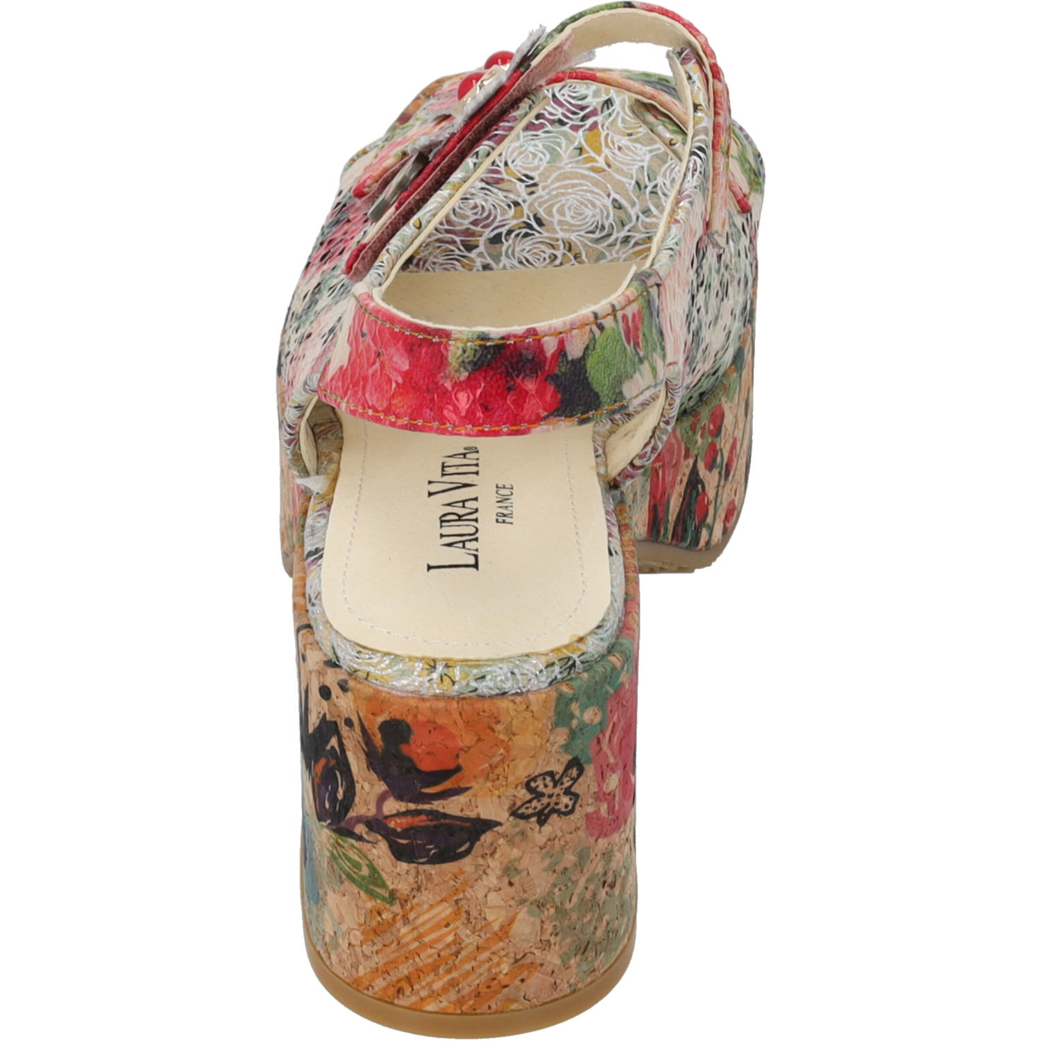 Laura Vita Paulao 01, Plateau-Sandaletten, Damen, Mehrfarbig