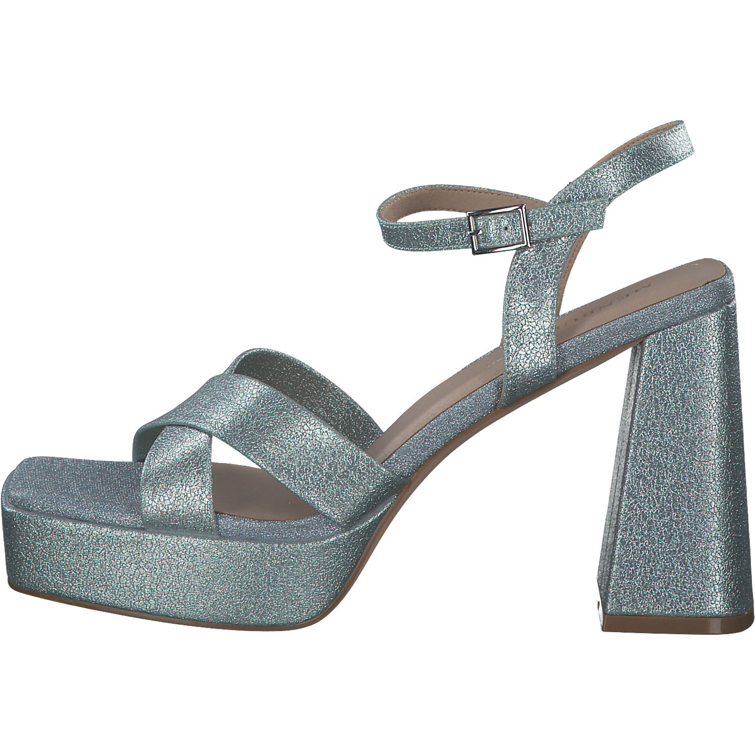 Menbur 24032, Plateau-Sandaletten, Damen, blue shadow