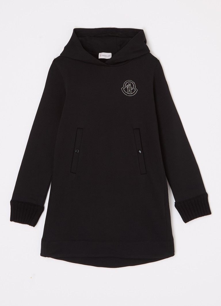 Abito maglione Moncler con logo e strass