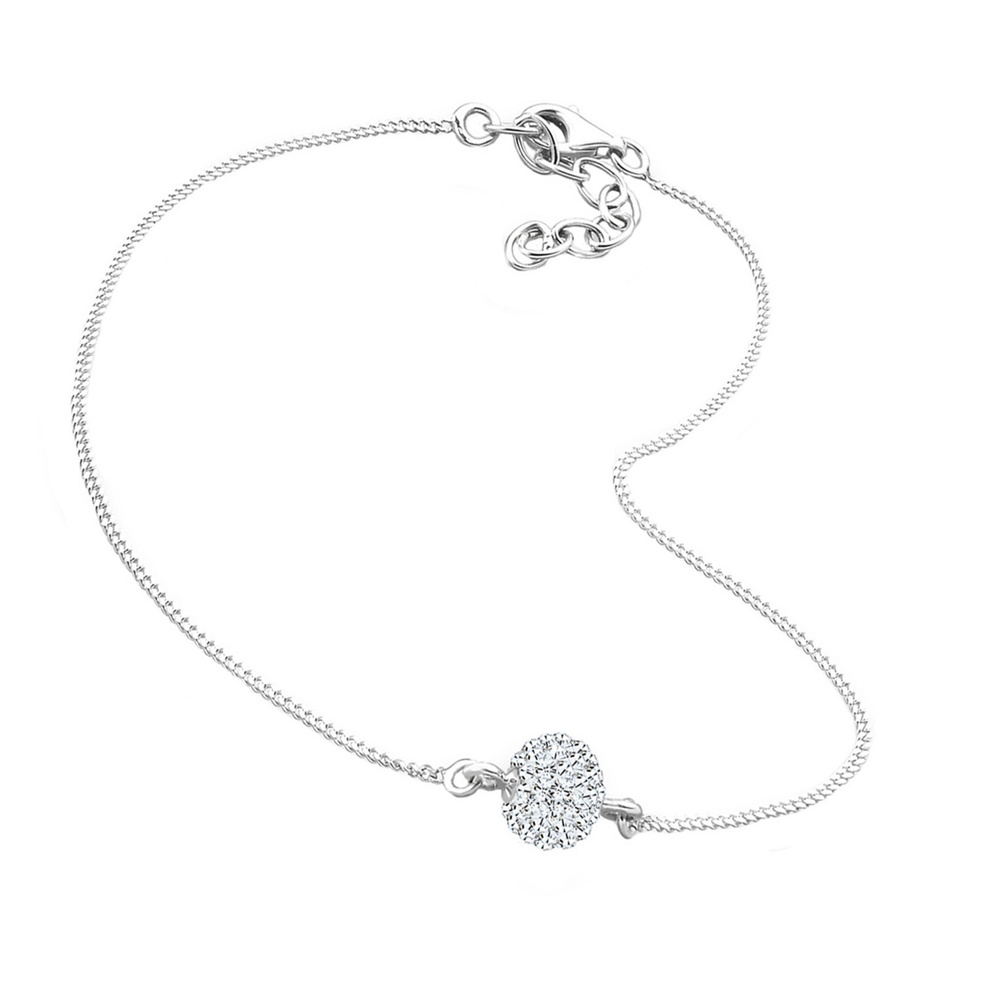 Elli Elli Bracelet de Cheville Kristalle 925 Sterling Silber Bijoux
