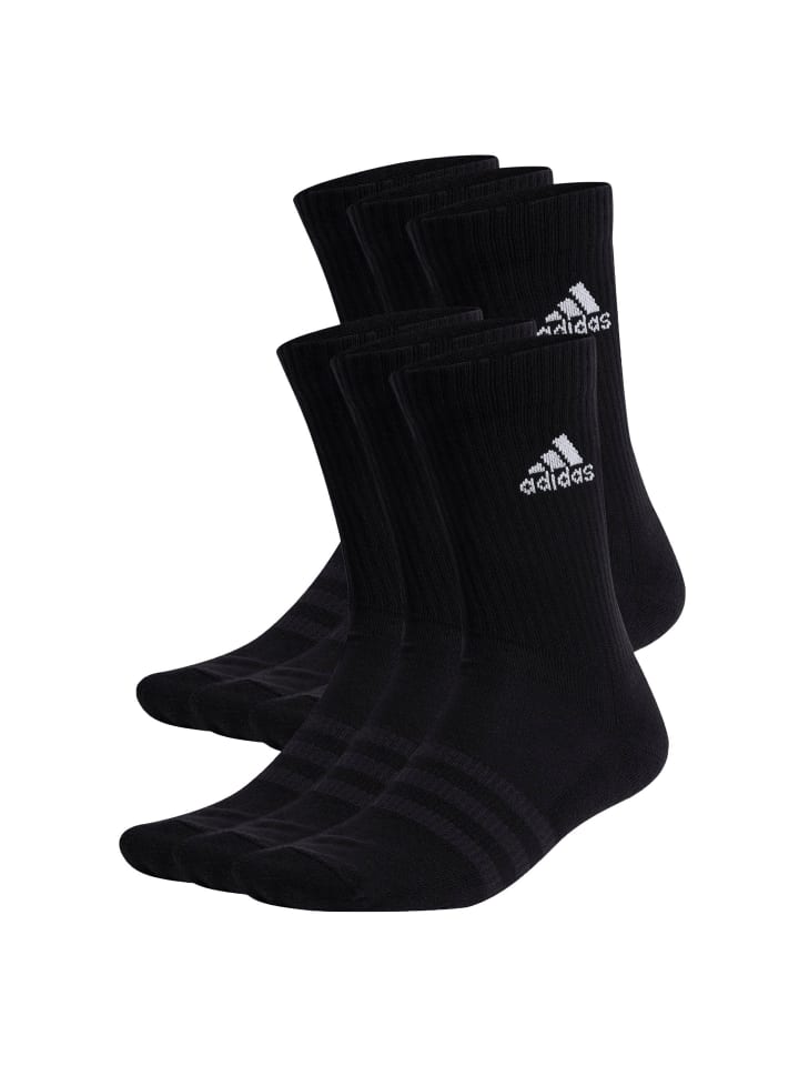 adidas Socken 6er Pack in Schwarz günstig kaufen