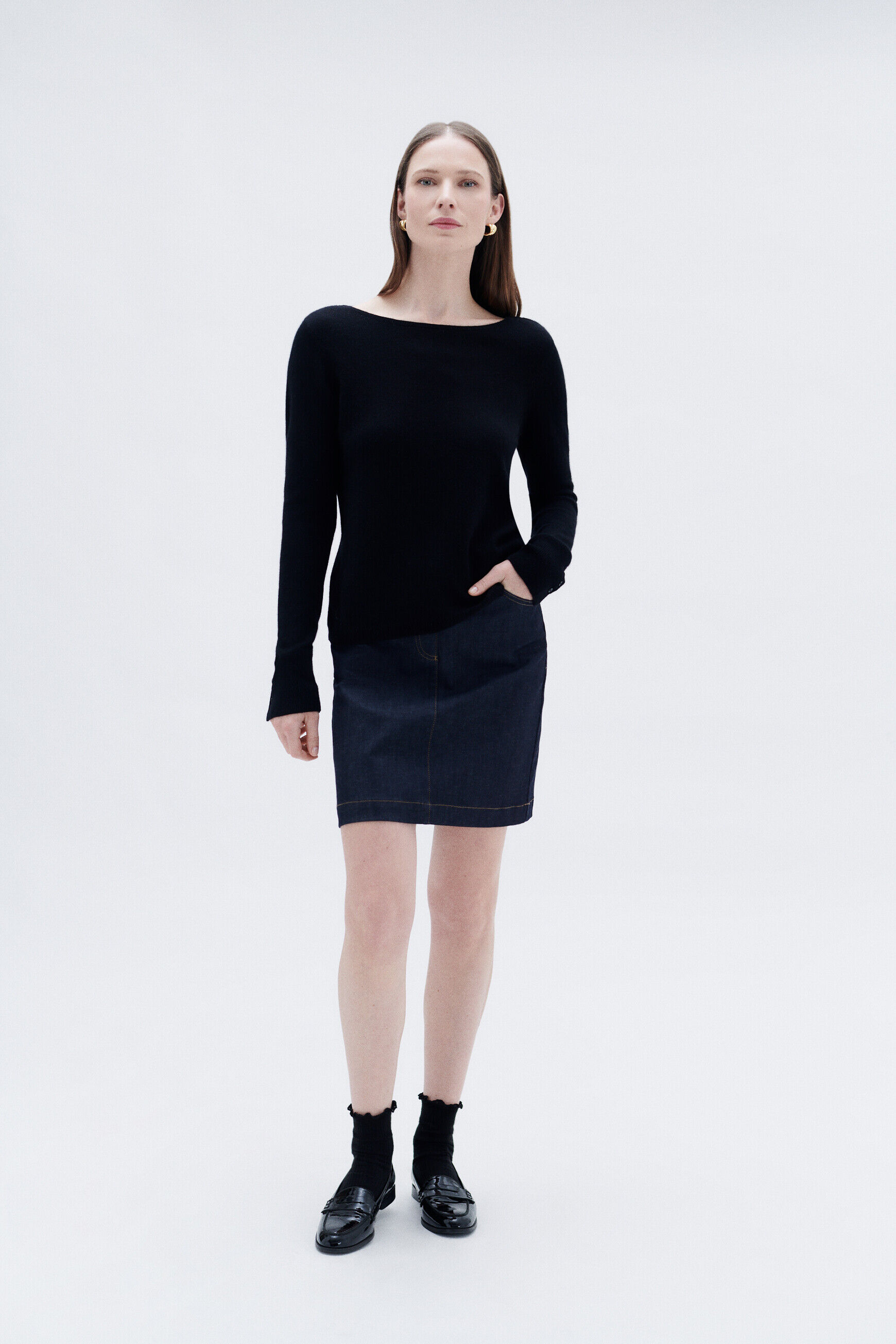 Pull mzoan noir femme