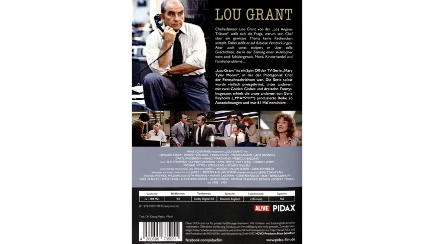Lou Grant, Staffel 2 / Weitere 24 Folgen der preisgekrönten Kultserie mit Edward Asner (Pidax Serien-Klassiker)  [4 DVDs]