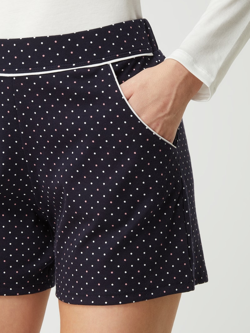 Pyjama-Hose mit elastischem Bund in marineblau