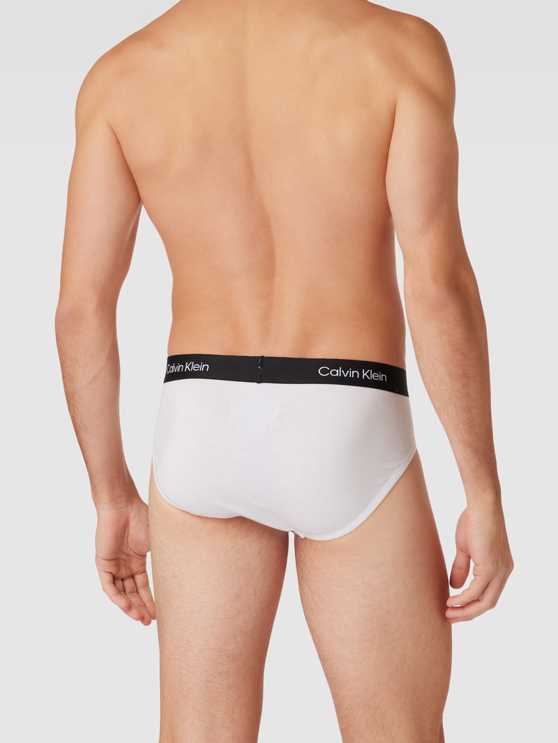 Slip mit Label-Detail in weiß
