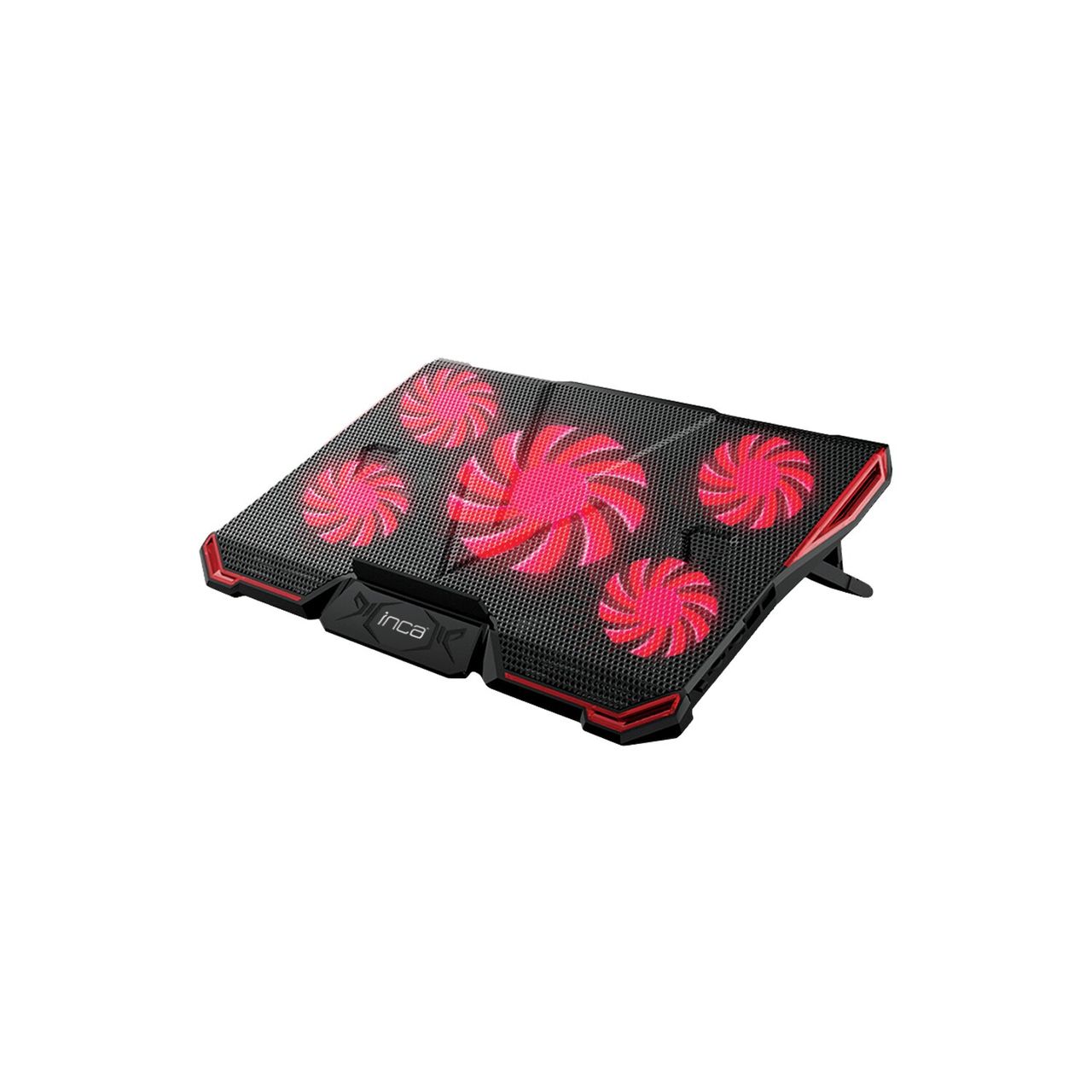 Inca INC-611GMS Laptopkühler Notebookkühler geeignet für 14-17-Zoll-Laptops 1x125mm, 4x80mm Lüfter