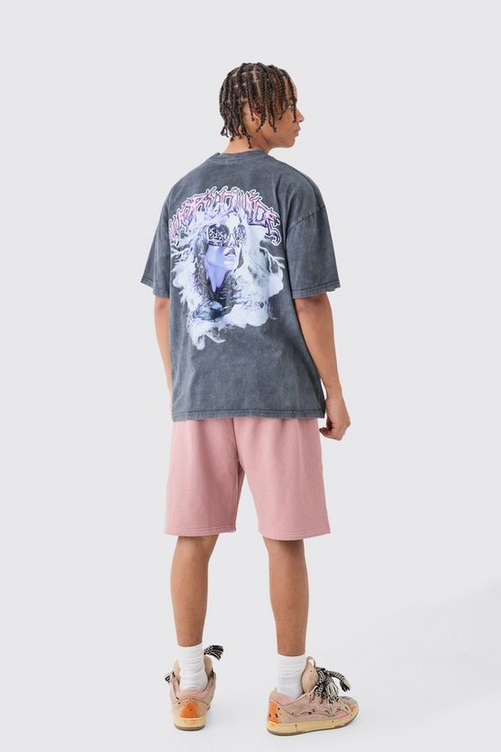 Lockere mittellange Shorts