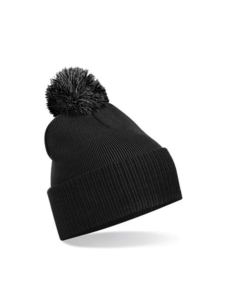 Goodman Design Bommelmütze Strickmütze Beanie Pompon Mütze Pudelmütze Duales Design – mit Umschlag oder als Slouch-Beanie