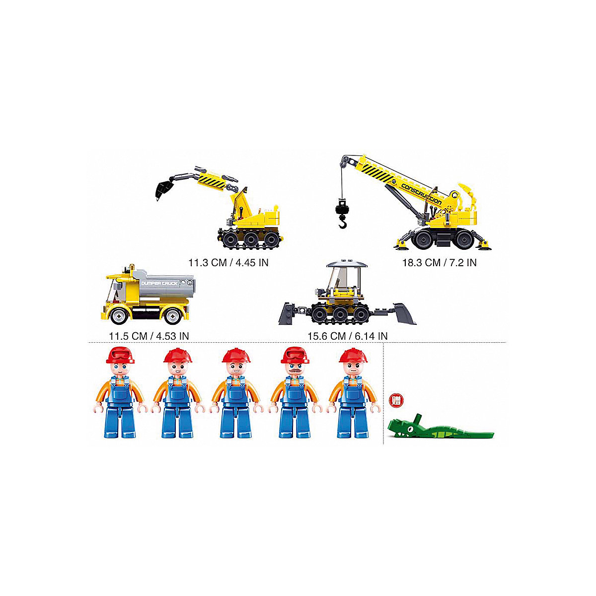 Baustellenfahrzeuge Set (463 Teile)