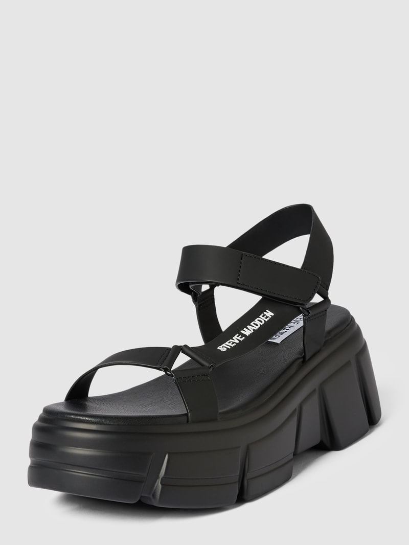 Sandalen mit Label-Detail Modell 'ASSERTIVE' in schwarz