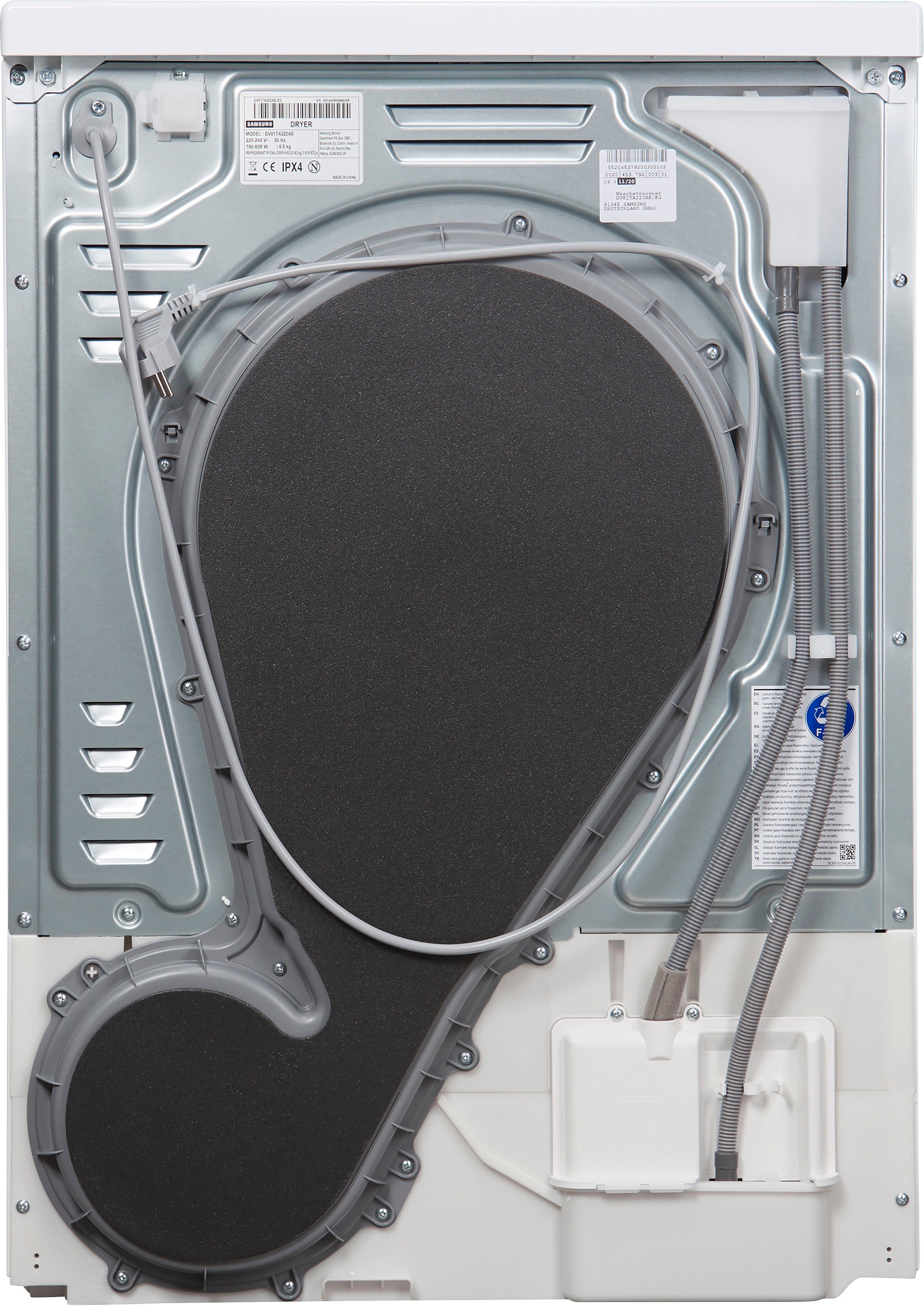 Samsung Wärmepumpentrockner DV81TA220AE/EG, 8 kg, Knitterschutz, 4 Jahre Garantie inklusive