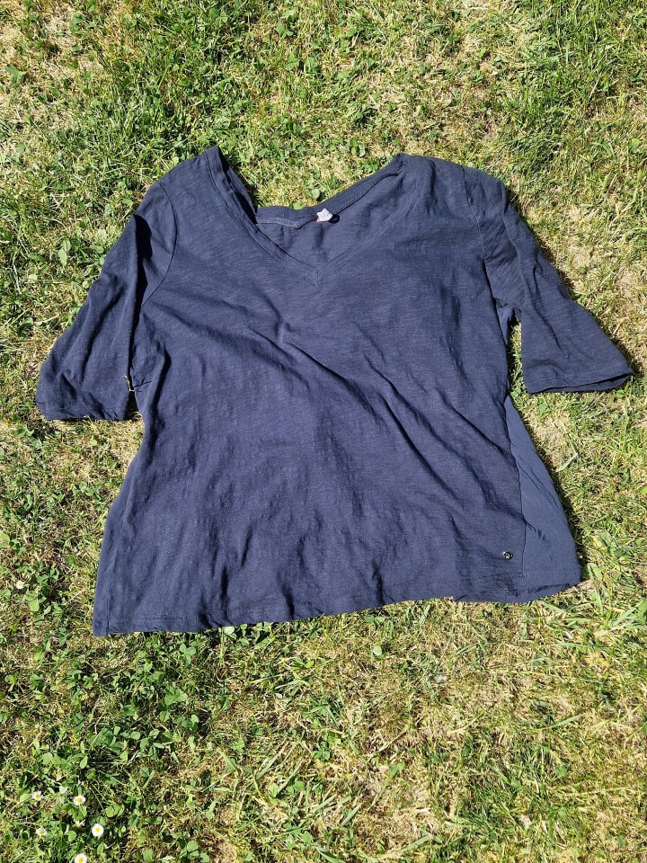 sheego 3/4-Arm-Shirt in nachtblau günstig kaufen 52/54