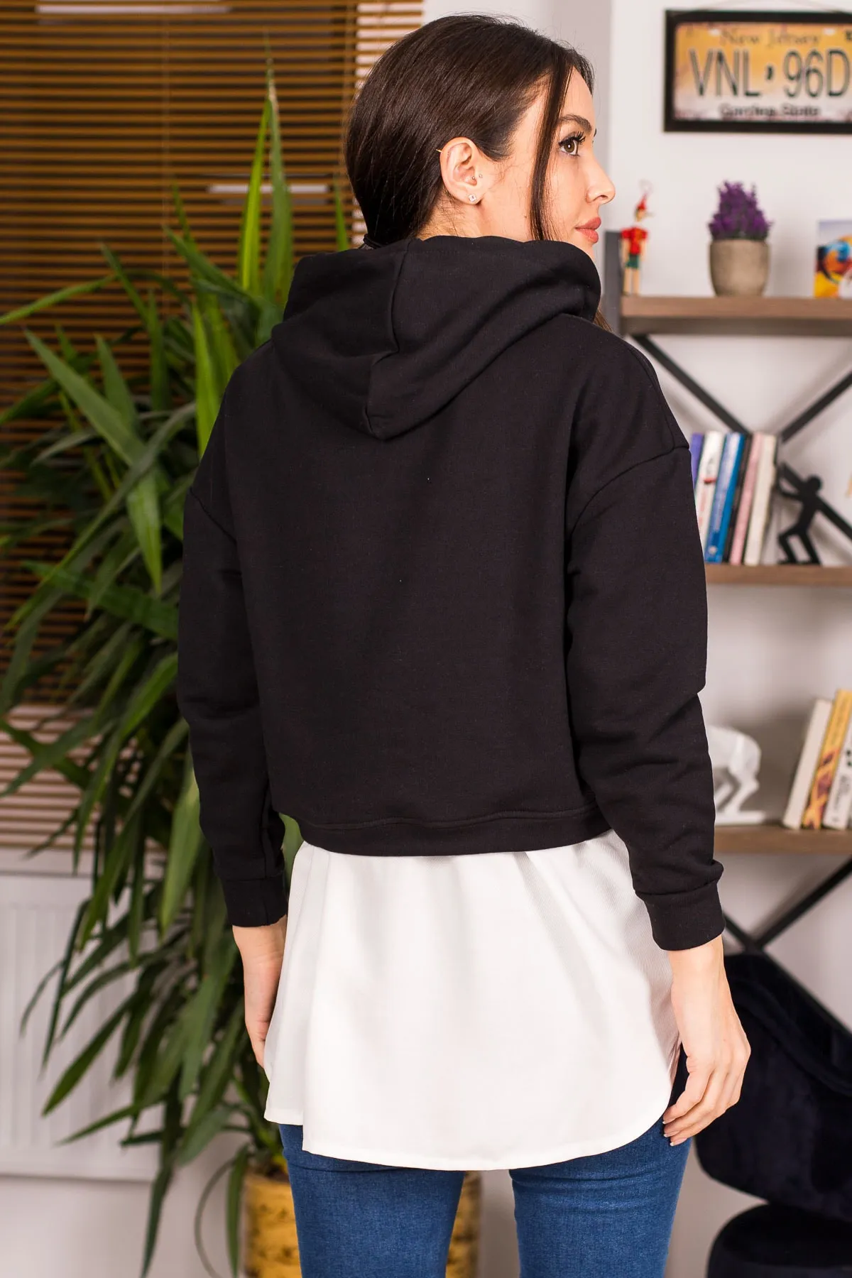 armonika  Weißer Hemdrock mit elastischer Taille für Damen, Arm-22K001105