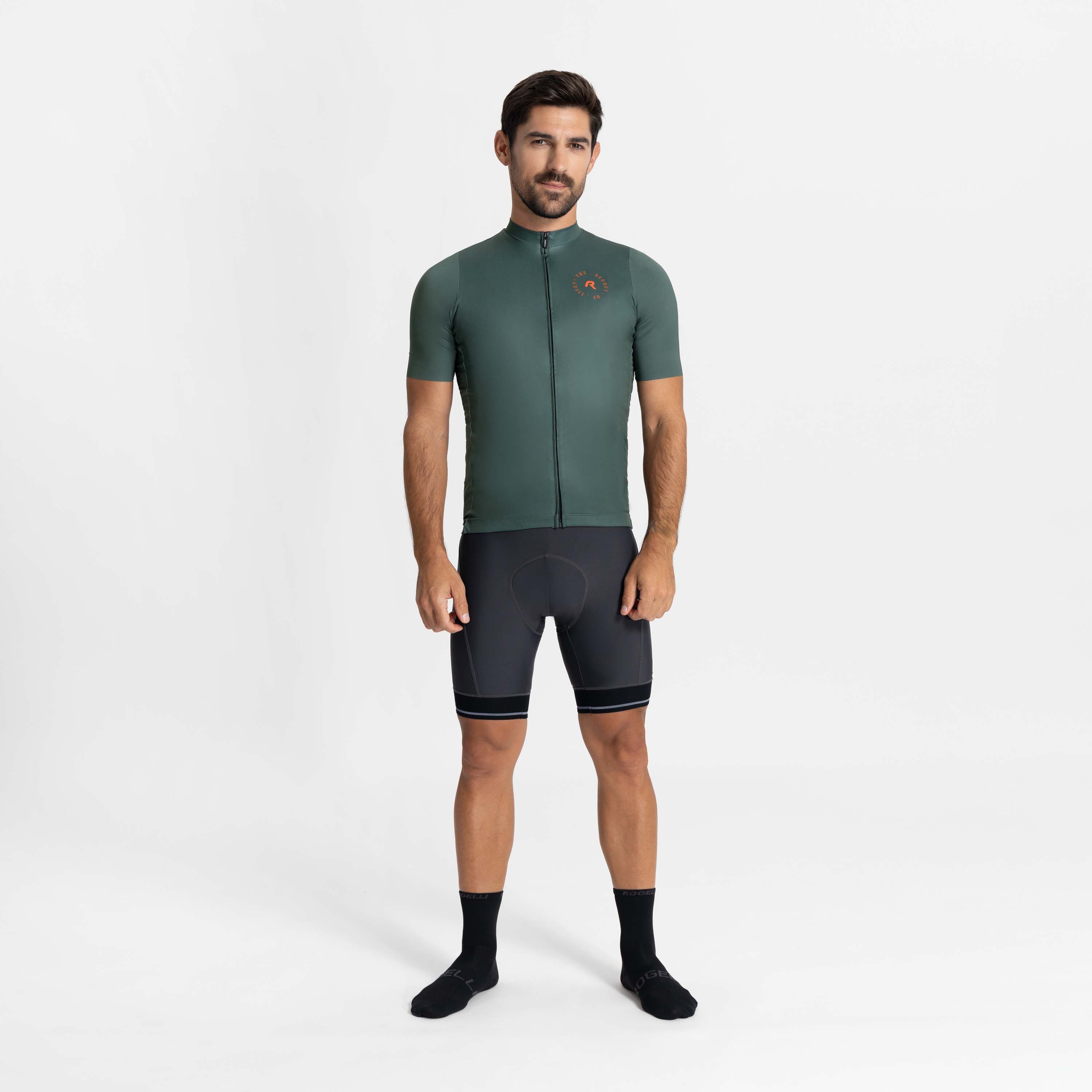 Rogelli S.O.L. Blau/Orange Herren Radtrikot Kurzarm