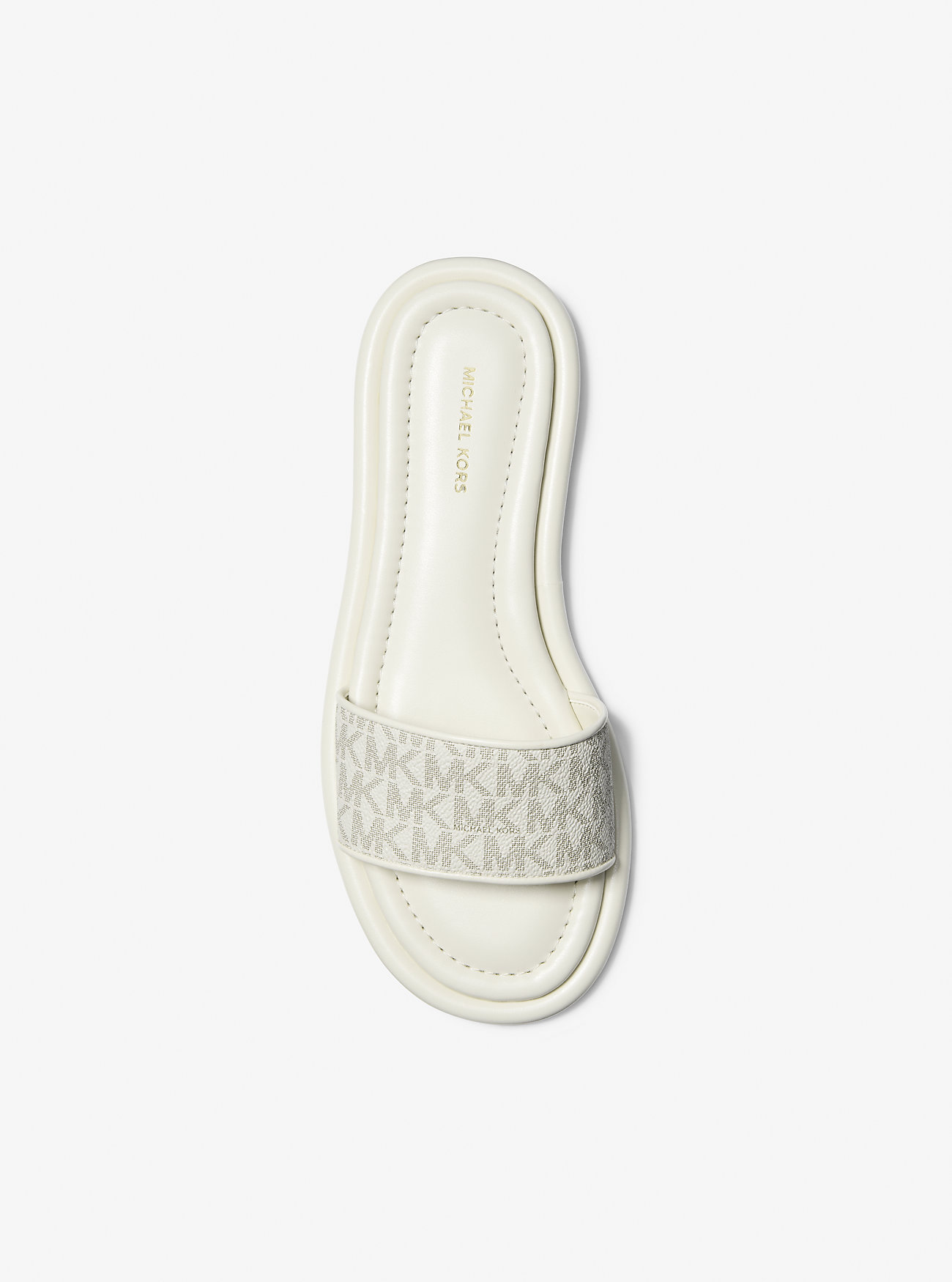 Dana Signature Logo Slide Sandal - VANILLA