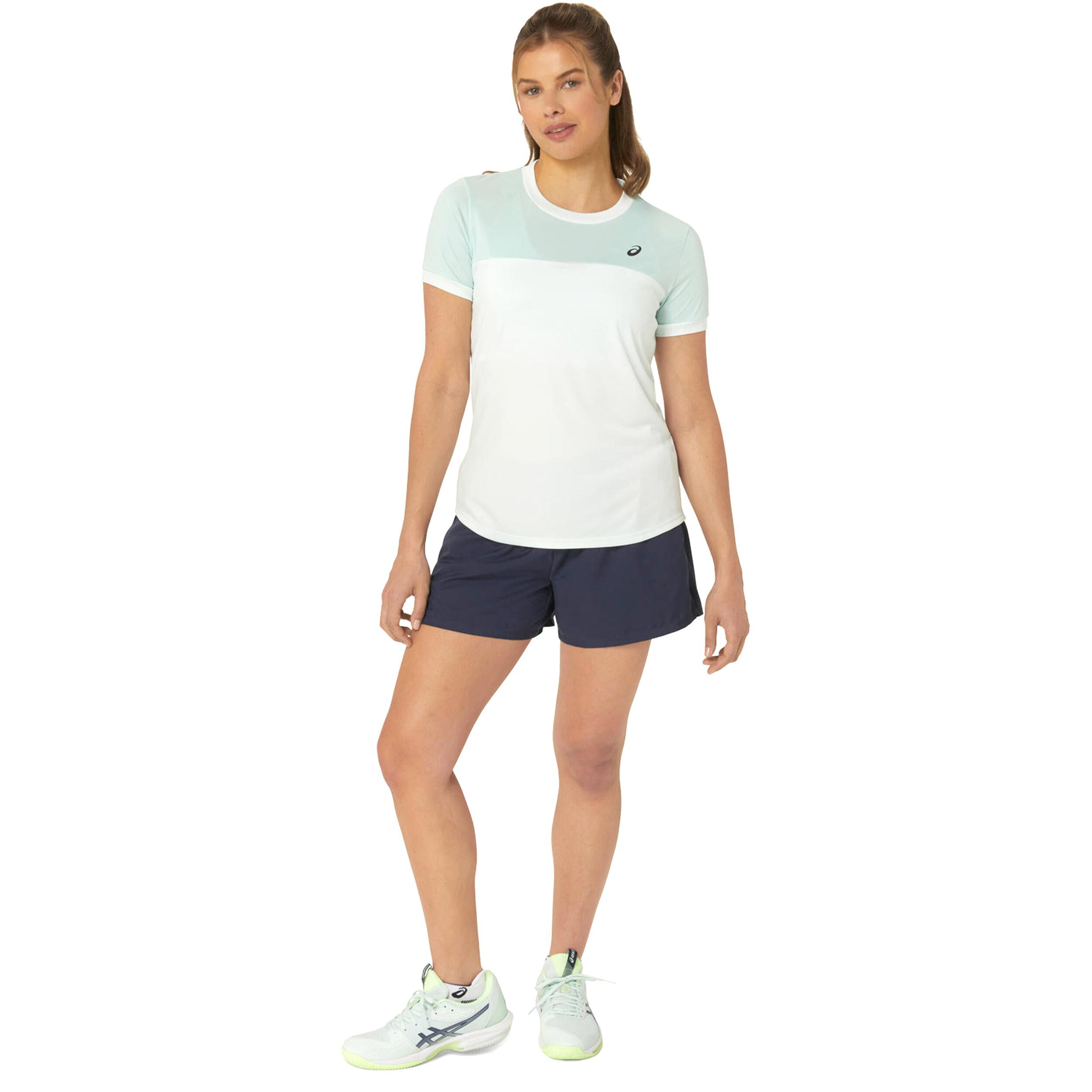 Court T-Shirt Damen - Weiß, Mint