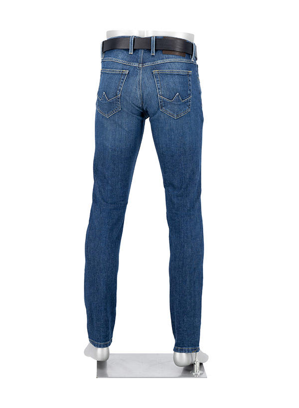 Alberto, Jeans Slipe, Tapered Fit, Bio Baumwoll-Stretch, dunkelblau