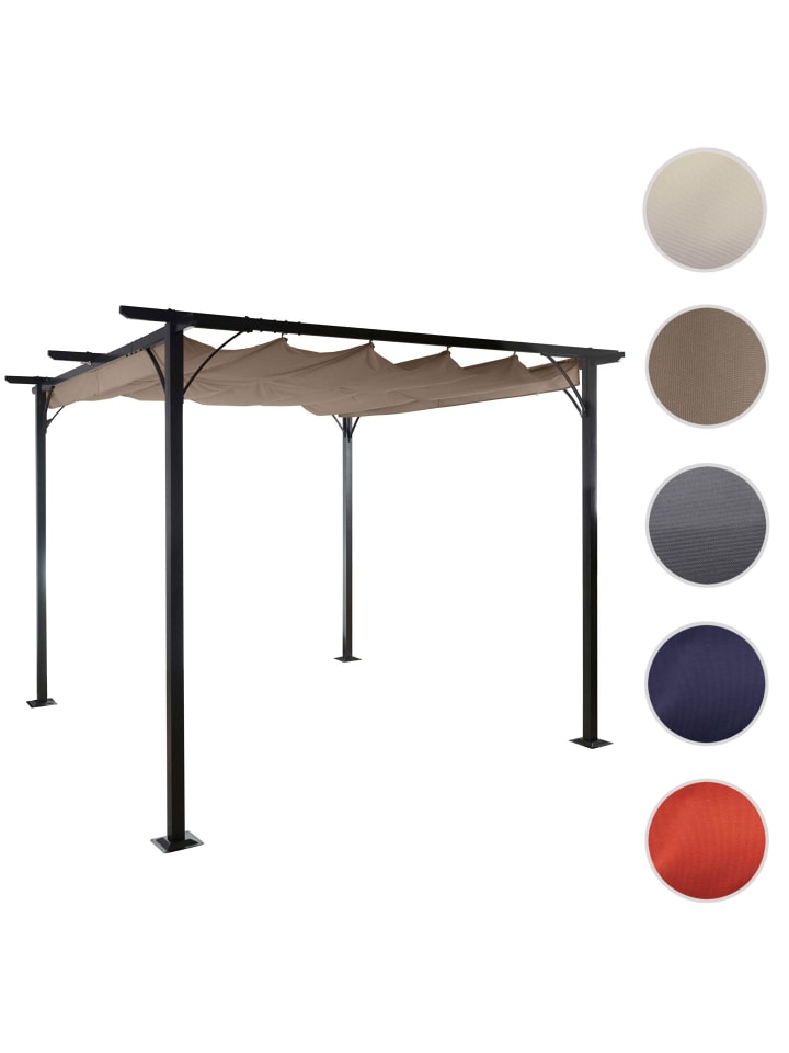 MCW Pergola C42 mit Schiebedach, 3x3m taupe-braun günstig kaufen onesize
