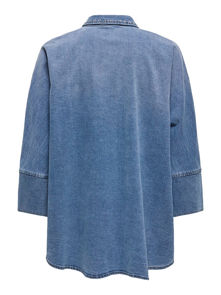 ONLY Jeanshemd in Blau günstig kaufen