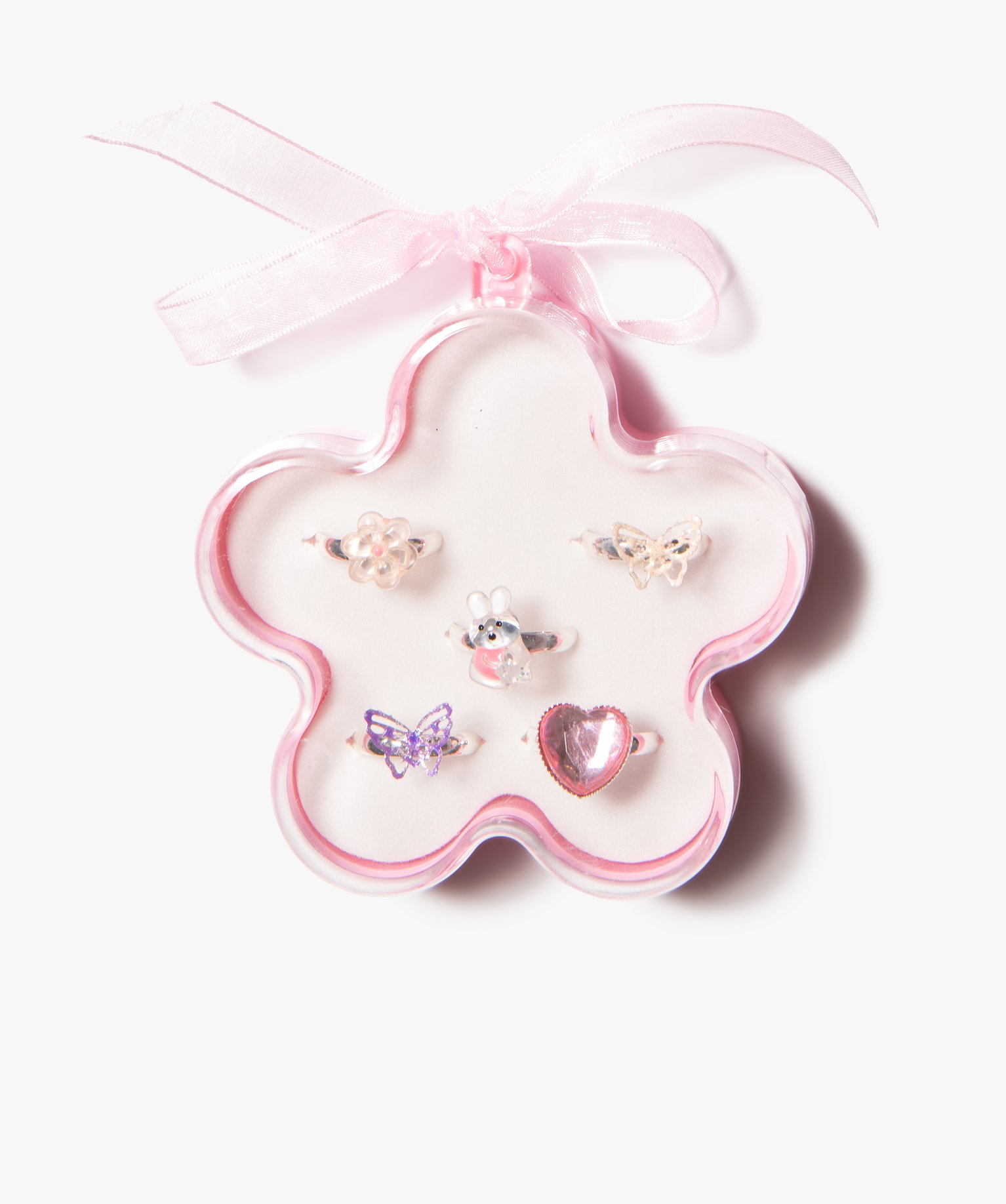 Bagues fantaisie fille (coffret de 5) multicolore | GEMO