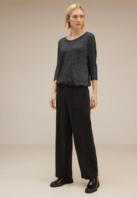 Street One Shirt in Melangeoptik