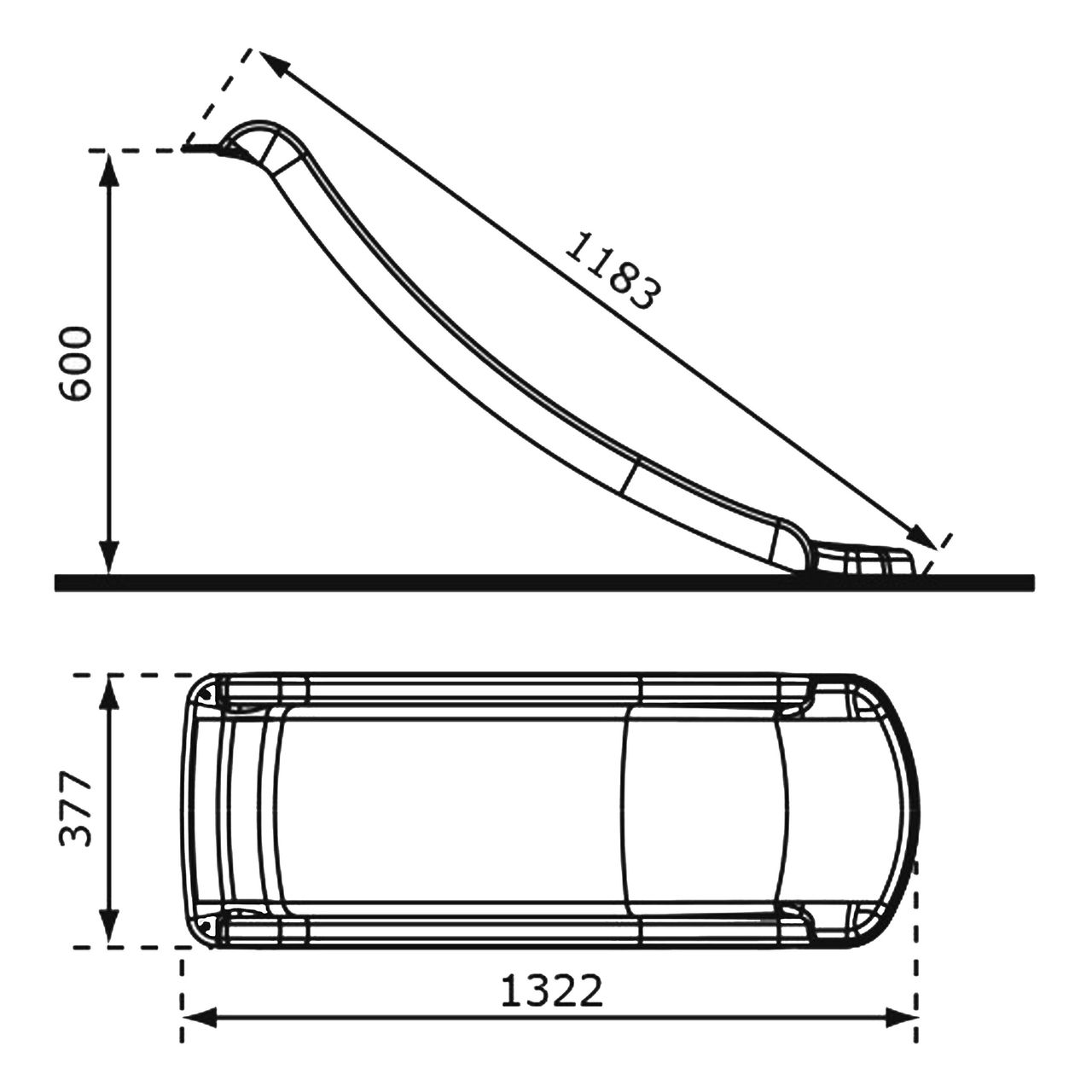 AXI Sky120 Rutsche Lila - 118 cm