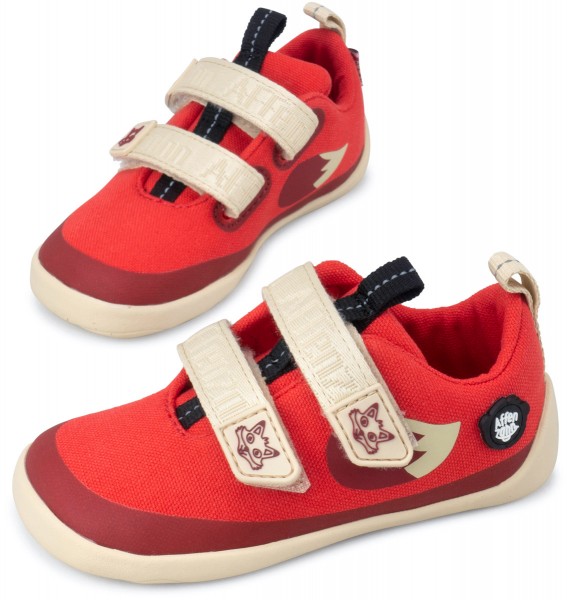 Affenzahn ~ Lucky Baumwolle Vegan LowCut ~ Fuchs