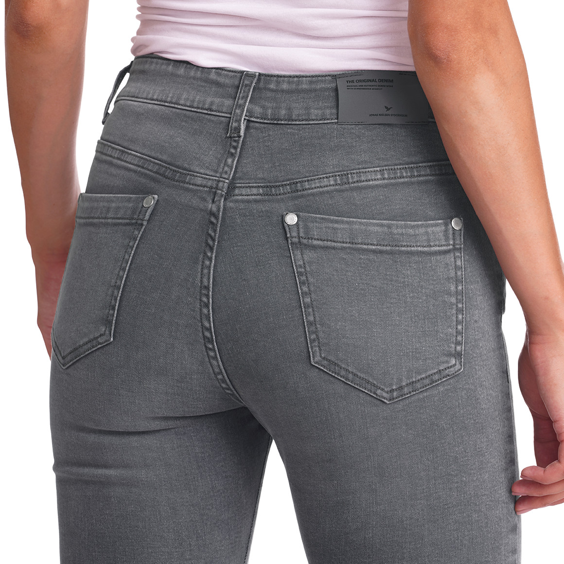 Damen Skinny-Jeans mit Used-Waschung