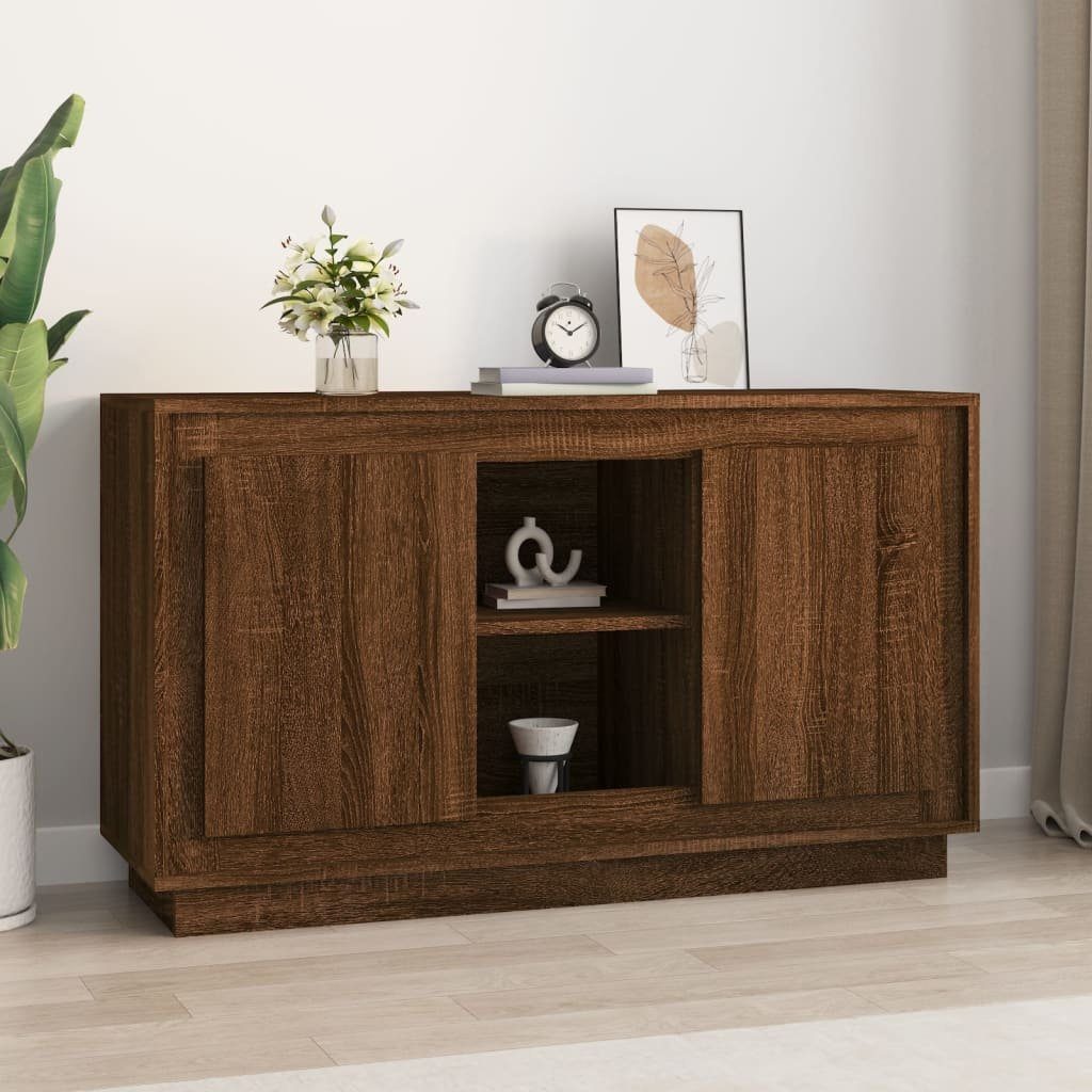 vidaXL Sideboard Sideboard Braun Eichen-Optik 102x35x60 cm Holzwerkstoff (1 St)