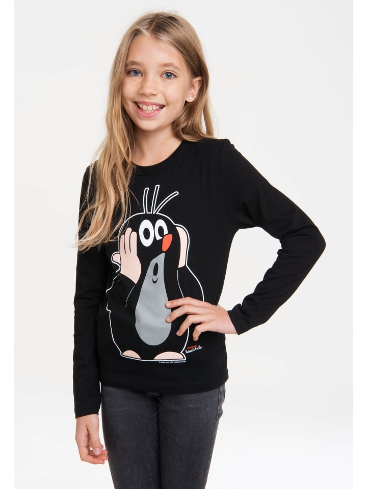 Logoshirt T-Shirt Der kleine Maulwurf in schwarz günstig kaufen