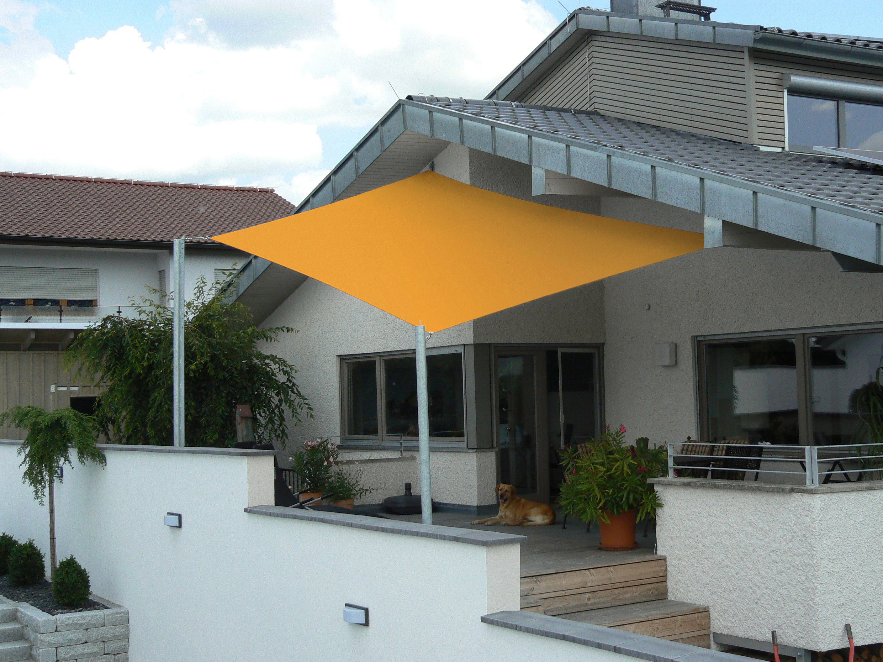 Floracord Sonnensegel, B: 460 cm, elfenbeinfarben